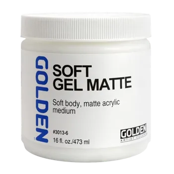 Speciální výtvarná barva GOLDEN Soft Gel Matný - 473 ml