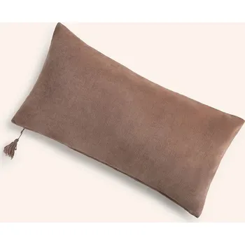 Povlak na dekorativní polštářek Bavlněný dekorativní povlak na polštář Calma House Velour 30 x 60 cm VELOUR.30.MRR hnědá 88X