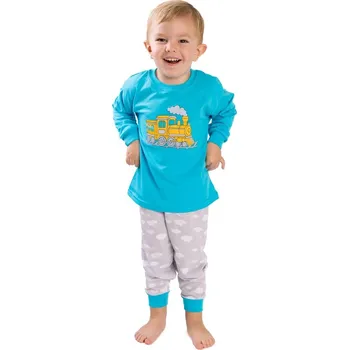 Chlapecké pyžamo BETTY MODE Dětské pyžamo dlouhý rukáv, Mašinka Velikost: 98