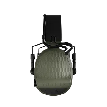 Chránič sluchu Sordin Supreme X2 Headband Leather GEL - Elektronická sluchátka Barva: Zelená