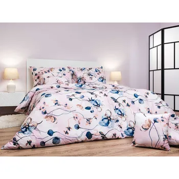 Povlečení DADKA VRACOV Povlečení krep Bloom elegance pudrová 140x200, 70x90 cm