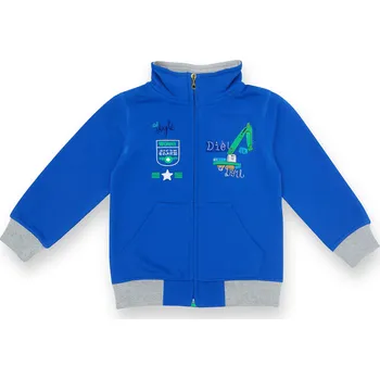 Chlapecká mikina xcena Mikina chlapecká celozip s bagrem Velikost: 104