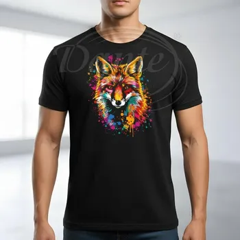 Dante Tričko Hlava lišky color,XS