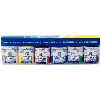 Speciální výtvarná barva Talens Gouache Extra Fine základní sada - 6 x 16 ml