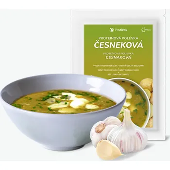 Proteinová polévka česneková
