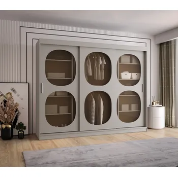 Šatní skříň Šatní skříň Abi Bahrajn 2 Rozměry: 250 cm, Barva korpusu + barva dveří: Kašmír + Kašmír