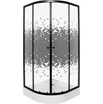 Kerra Pixel 90 x 90 cm s vaničkou černý