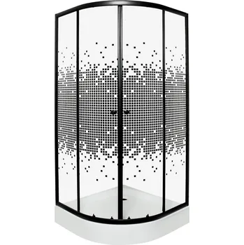 Kerra Pixel 90 x 90 cm s vaničkou černý