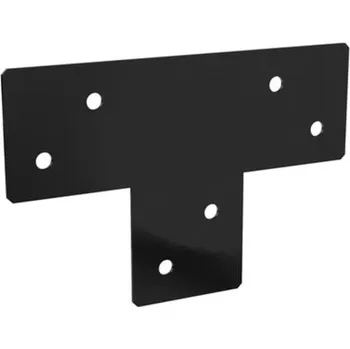 Tesařské kování DOMAX GPLP spojka příčného trámu pergoly Nastříkaný práškovou barvou černé (C) GPLP 85 - 255 x 170 x 85 mm (8 ks)