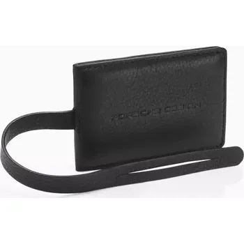 PORSCHE DESIGN Business Luggage Tag Visačka jmenovka na zavazadla kožená s logem černá (Exkluzivní pánská visačka na zavazadla s magnetickým zapínáním. Měkká, zrnitá kůže s reliéfním logem. Perfektně se hodí k taškám a zavazadlům z kolekcí Porsche Design.