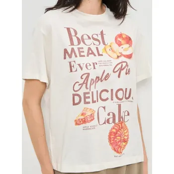 Sinsay - Bavlněná košilka s potiskem - béžová - 196IN-02X - 196IN-02X-L