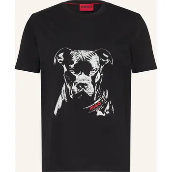 Pánské tričko Hugo Pánské Tričko Dubrox, černá / červená / bílá, S