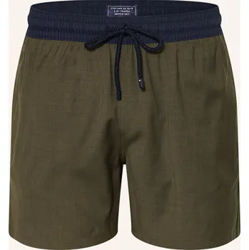 Pánské plavky Vilebrequin Pánské Koupací Šortky Magnus, olivová / tmavě...