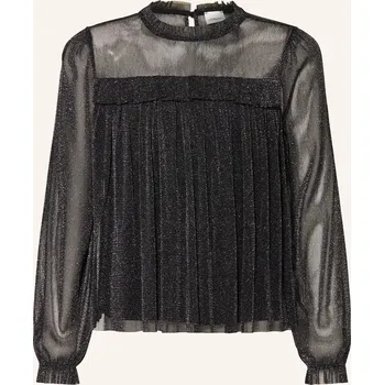 Dámská halenka S.Oliver Red Dívčí Blůza S Třpytivou Nití, černá / stříbrná, 158