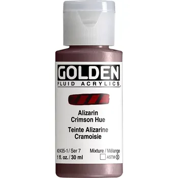 Výtvárné potřeby GOLDEN Fluid akrylové barvy - 30 ml - vyberte odstín 2435 - Alizarin Crimson Hue (7)