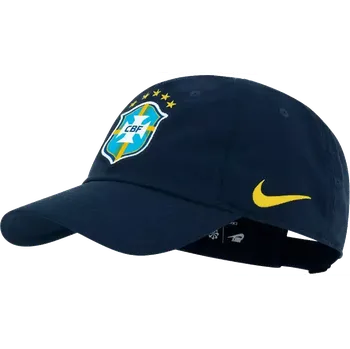 Pokrývka hlavy Unisex kšiltovka Nike Brazílie 2025 Club tmavě modrá