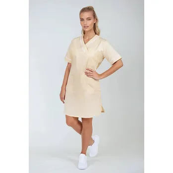Zdravotnický oděv 2P SERVIS Šaty dámské Julia-B Žlutá/Bílá L