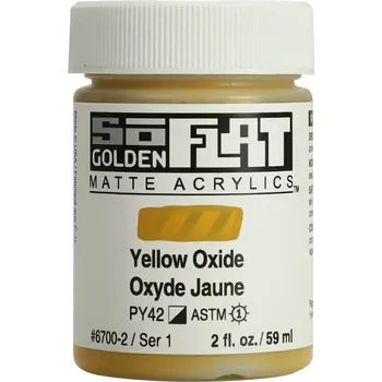 Výtvárné potřeby GOLDEN Soflat Matné Akrylové Barvy - 59 ml - vyberte odstín 6700 - Yellow Oxide (1)
