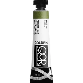 Speciální výtvarná barva QoR Akvarelová barva 11 ml – vyberte si odstín 420 - Olive Green (1)