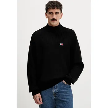 Pánské oblečení Bavlněný svetr Tommy Jeans DM0DM22400 černá 99X, vel. L
