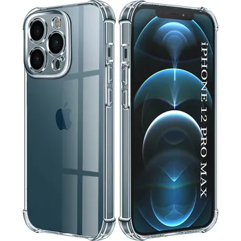 Pouzdro na mobilní telefon Techsuit Nárazuvzdorný Průhledný Silikon iPhone 12 Pro Max Clear