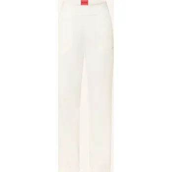 Dámské kalhoty Hugo Dámské Lounge Kalhoty Signature, krémová, 40