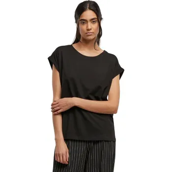 Dámské tričko Dámské tričko s prodlouženými rameny Urban Classics Barva: Černá, Velikost: XL