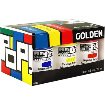 Sada nádobí GOLDEN SoFlat Matná Pop sada - 6 ks