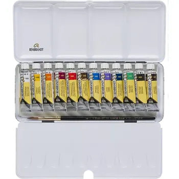 Vodová barva Rembrandt akvarelové barvy v plechu 12x10ml tuby - Městská krajina