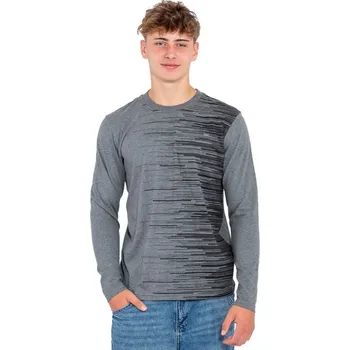 Pánské tričko Pánské tričko s dlouhým rukávem HAPIN Šedá XL