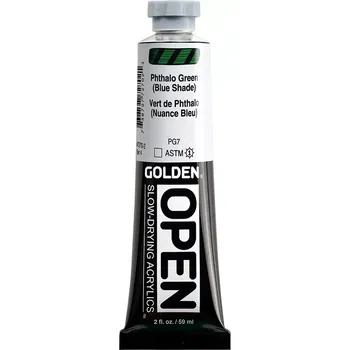 Výtvarná barva GOLDEN Open pomalu schnoucí akrylové barvy - 59 ml - vyberte odstín 7270 - Phthalo Green (Blue Shade) (4)