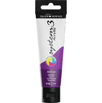 Speciální výtvarná barva D&R System3 akrylové barvy 59ml - vyberte odstín 418 - Velvet Purple