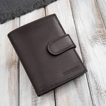 Peněženka Pánská kožená peněženka Paolo Peruzzi Classic vertikální; hnědá