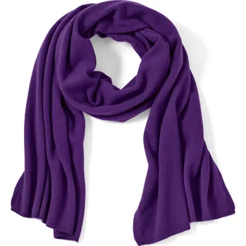 Šála 689212 - Tchibo - Kašmírová pletená šála - barva: fialová
