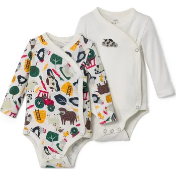 669050 - Tchibo - Dětská body s dlouhým rukávem - pro miminko - vel. 62/68 - barva: bílá/s potiskem