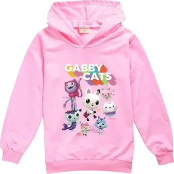 Chlapecký svetr Gabby's Dollhouse Dětská mikina s potiskem na motivy oblíbeného seriálu "Gabby's Dollhouse" (SKLAD) Barva: 4, Velikost: 120