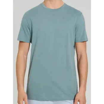 Pánské tričko Sinsay - Bavlněné tričko s krátkým rukávem - mentolová - 536EY-65X - 536EY-65X-XS