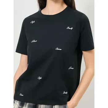 Dámské tričko Sinsay - Tričko - černá - 623FG-99X - 623FG-99X-L