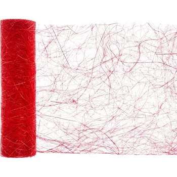 PARIS DEKORACE Stolová šerpa z kokos. vláken, červená 30 cm x 5 m