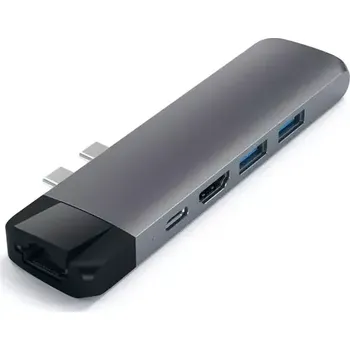 Notebook Satechi USB-C Pro Hub 4K šedá (ST-TCPHEM)