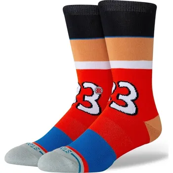 Pánská móda STANCE ponožky - Gerald Crew (RED) velikost: L