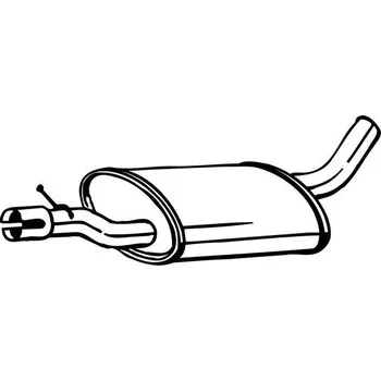 Tlumič výfuku Střední tlumič výfuku BOSAL 233-613