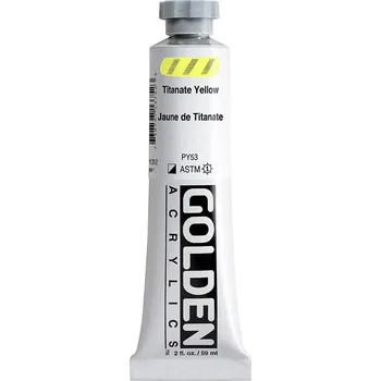 Speciální výtvarná barva GOLDEN Heavy Body akrylové barvy - 59 ml - vyberte odstín 1375 - Titanate Yellow (1)