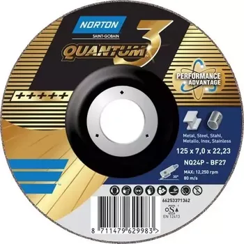 Brusný kotouč Brusný kotouč QUANTUM 3 | NQ 24 P-BF27 150x7,0x22,23mm