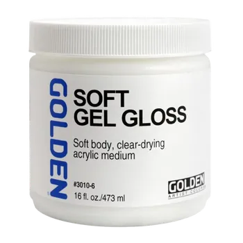 Výtvarná barva GOLDEN Měkký gel lesklý - 473 ml