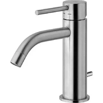 Vodovodní baterie Paffoni Light - Umyvadlová baterie s výpustí, nerez LIG075ST