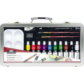 Výtvarná sada Royal Langnickel akvarelová sada v průhledném kufříku