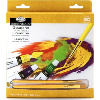 Vodová barva R&L Gvašové barvy – 18 x 12 ml