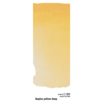 Vodová barva Rembrandt akvarelové barvy 10 ml tuba 223-Neapol tmavožltá (1)