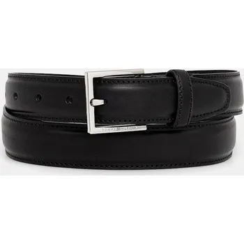Opasek Kožený pásek Tommy Hilfiger AM0AM13760 černá 99X, vel. 110